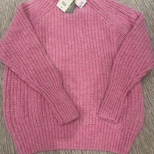H&M Pink Alpaca blend Crew Neck Sweater